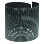 Jackson Safety® 3.88" X 6' Black Curv-O-Mark® 176B Wrap-A-Round Pipe Template For 3" - 10" Diameter Pipe
