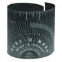 Jackson Safety® 5" X 9' Black Curv-O-Mark® 179B Wrap-A-Round Pipe Template For 6" - 16" Diameter Pipe
