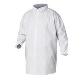 Kimberly-Clark Professional™ Large White KleenGuard™ A40 Film Laminate Disposable Lab Coat