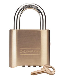Master Lock® Solid Brass Resettable Set-Your-Own Combination Padlock With 5/16