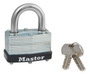 Master Lock® Laminated Steel Padlock With 9/32" X 13/16" X 13/16" Shackle (Keyed Differently)