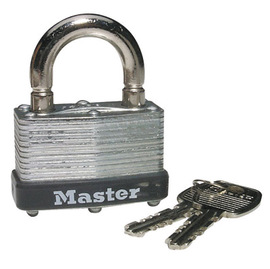 Master Lock® Laminated Steel Padlock With 1" Shackle (Keyed Alike)