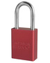 Master Lock® Red Aluminum Padlock With 1/4" X 1 1/2" X 3/4" Shackle (Keyed Alike)