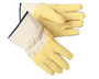 MCR Safety® Large TuffTex® Yellow Latex Work Gloves With Yellow Cotton And Polyester Liner And Safety Cuff