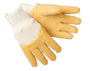 MCR Safety® Size Large TuffTex® Yellow Latex Palm and Fingers Coated Work Gloves With Yellow Jersey Liner And Knit Wrist