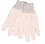 Memphis Glove Natural Large 8 Ounce Canvas/Cotton General Purpose Gloves With Knit Wrist Cuff