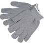 MCR Safety Large 9" Gray 14 Ounce Light Weight Cotton/Polyester/Terry Cloth Heat Resistant Gloves With 2 1/2" Continuous Knit Wrist Cuff And Straight Thumb