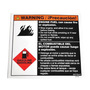 Miller® Bilingual Label "Warning - Use Gasoline Fuel Only" For Legend® 302 Engine Driven Welder/Generator