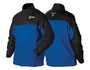 Miller® X-Large Black And Blue Indura®/Leather Flame Resistant Jacket With Snap Button Closure