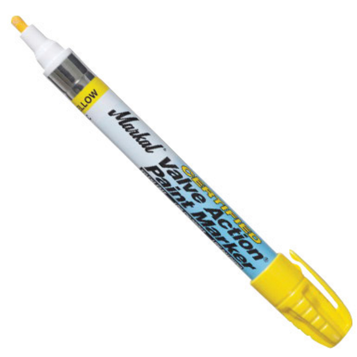 Markal 96801 Valve Action Paint Marker Yellow Carded