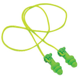 Moldex® Flip to Listen® Flanged Thermoplastic Elastomer Corded Earplugs (NRR 24 Closed /4 Open)