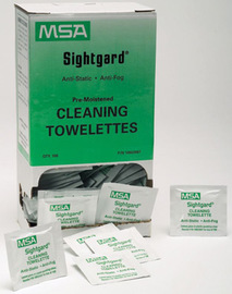MSA White Sightguard™ Lens Cleaning Pre-Moistened Towelettes