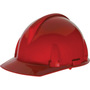 MSA Red Topgard® Polycarbonate Cap Style Hard Hat With Ratchet/4 Point Ratchet Suspension