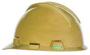 MSA Gold V-Gard® Polyethylene Cap Style Hard Hat With Pinlock/4 Point Pinlock Suspension