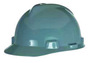 MSA Gray V-Gard® Polyethylene Cap Style Hard Hat With Ratchet/4 Point Ratchet Suspension
