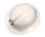 MSA White Topgard® Polycarbonate Full Brim Hard Hat With Ratchet/4 Point Ratchet Suspension