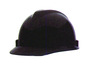 MSA Black Super V Polyethylene Cap Style Hard Hat With Ratchet/4 Point Ratchet Suspension