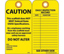 AccuformNMC™ 6" X 3" Black/Yellow Card Stock (25 Per Pack) "THIS SCAFFOLD DOES NOT MEET FEDERAL/STATE OSHA SPECIFICATIONS"