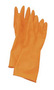 Honeywell Size 10 Orange AK Cleanroom 20 mil Latex And Rubber Chemical Resistant Gloves