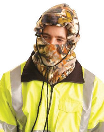 OccuNomix Camouflage 100% Polyester Plush Fleece Hot Rods® 3-In-1 Balaclava