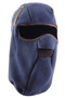 OccuNomix Navy Blue 100% Polyester Super Heavy Weight Fleece Hot Rods® Single Layer Classic Mid-Length Winter Liner With Mesh Mount, Nose Guard And Without Insulated Ear Barrier