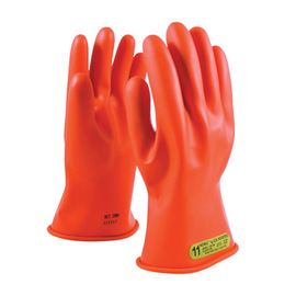 PIP® Size 10 Orange NOVAX Natural Rubber Class 00 Low Voltage Electrical Insulating Linesmen Gloves With Straight Cuff