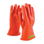PIP® Size 10 Orange NOVAX Natural Rubber Class 1 Low Voltage Electrical Insulating Linesmen Gloves With Straight Cuff