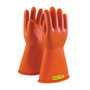 PIP® Size 8 Orange NOVAX Natural Rubber Class 2 Low Voltage Electrical Insulating Linesmen Gloves With Straight Cuff