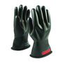 PIP® Size 11 Black NOVAX Natural Rubber Class 0 Low Voltage Electrical Insulating Linesmen Gloves With Straight Cuff