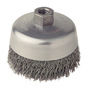 RADNOR™ 5" X 5/8" - 11" Carbon Steel Crimped Wire Cup Brush