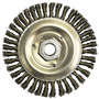 RADNOR™ 5" X 5/8" - 11" Carbon Steel Twist Knot Wire Wheel Brush