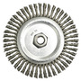 RADNOR™ 6" X 5/8" - 11 Carbon Steel Knot Wire Wheel Brush