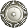 RADNOR™ 6 7/8" X 5/8" - 11" Carbon Steel Twist Knot Wire Wheel Brush
