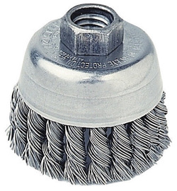 1 x 1 x 1 Radnor RAD64000378 4 x 5//8-11 Carbon Steel Stringer Bead Twist Knot Wire Wheel Brush for Use On Small Angle Grinders 15.34 fl oz Plastic English