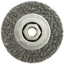 RADNOR™ 4" X 5/8" - 11" Carbon Steel Crimped Wire Wheel Brush