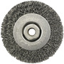 RADNOR™ 4" X 1/2" - 13" Carbon Steel Crimped Wire Wheel Brush