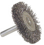 RADNOR™ 2" X 1/4" Carbon Steel Crimped Wire Mounted Wheel Brush