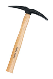 RADNOR™ Model WH-40 Wood Handle Chipping Hammer With Curved Cone and Chisel