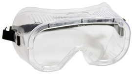 RADNOR® Direct Vent Dust Goggles With Clear Soft Frame And Clear Lens (Bulk Packaging)