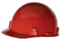 RADNOR® Red SmoothDome™ Polyethylene Cap Style Hard Hat With 1-Touch® Suspension