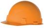 RADNOR® Hi-Viz Orange SmoothDome™ Polyethylene Cap Style Hard Hat With Ratchet Suspension