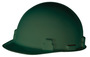 RADNOR® Green SmoothDome™ Polyethylene Cap Style Hard Hat With Ratchet Suspension
