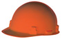 RADNOR® Orange SmoothDome™ Polyethylene Cap Style Hard Hat With Ratchet Suspension