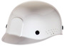 RADNOR™ White Polyethylene Cap Style Bump Cap With Pin Lock Suspension