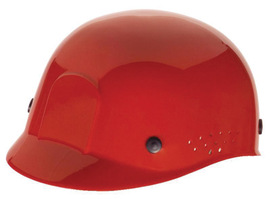 Radnor® Red Polyethylene Cap Style Bump Cap With Pin Lock Suspension