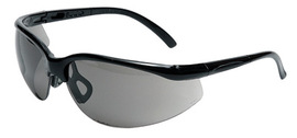 RADNOR™ Motion Black Safety Glasses With Gray Anti-Scratch/Anti-Fog Lens