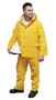 RADNOR™ 5X Yellow .35 mm Polyester And PVC 3 Piece Rain Suit (Includes Jacket With Front Snap Closure, Detached Hood And Snap Fly Bib Pants)