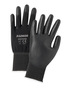RADNOR™ Large 13 Gauge Polyurethane Palm And Finger Coated Work Gloves With Nylon Liner And Knit Wrist