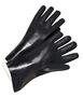 RADNOR™ Large 18" Black Interlock Lined Supported PVC Chemical Resistant Gloves