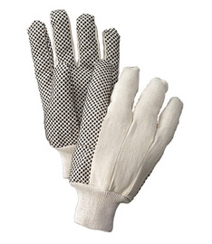 RADNOR™ White Standard Weight Cotton And Polyester Clute Cut General Purpose Gloves With Knit Wrist